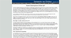 Desktop Screenshot of gemeentevanchristus.be